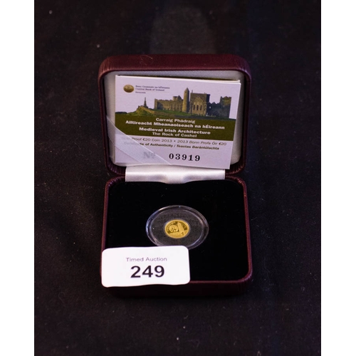 249 - GOLD PROOF €20 COIN 2013 