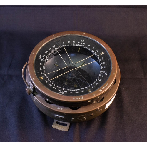 269 - BRASS  CASE SHIPS COMPASS