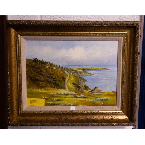 277 - 2 OIL PAINTINDS . BRENDAN HAYES. THE BRIDGE AT CLIFDEN 1990. OIL ON BOARD. 29 X 39CM. SIGNED + Brend... 