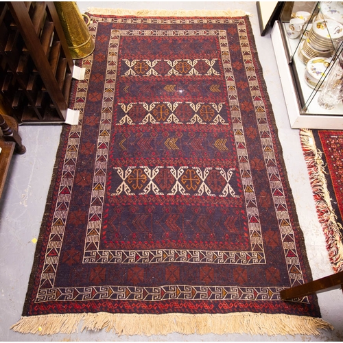 317 - EASTERN WOOL RUG 190 X 120CM