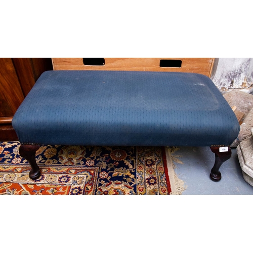 156 - QUEEN ANNE LEG FOOT STOOL 92 X 50 X 35H CM