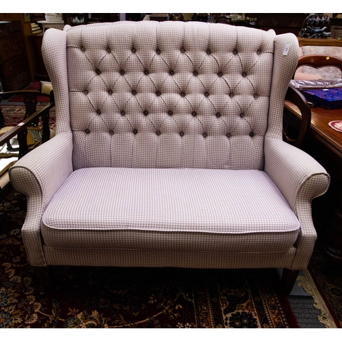 171 - NEAT BUTTON BACK 2 SEATER SETTEE 135W X 70D X 120H CM