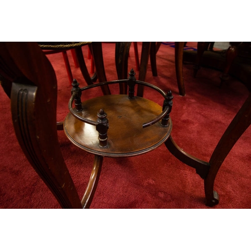 205 - DROP LEAF OCCASIONAL TABLE. 46 X 46 X 70 CM HIGH