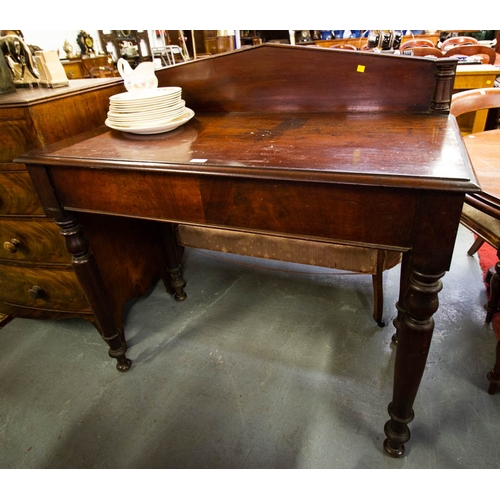 219 - VICTORIAN MAHOGANY HALL TABLE 108W X 57D X 113H CM