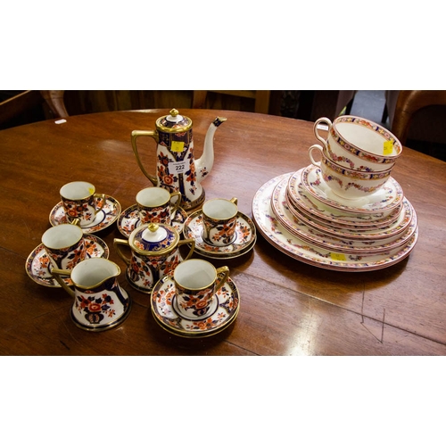 222 - MINTON 2 PLACE SETTING TEA/DINNER SET + NORITAKE PART COFFEE SET