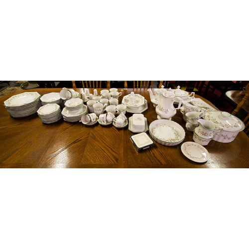 247 - COLLECTION OF ETERNAL BOW DINNER / TEA SERVICE +  110 PIECES