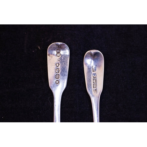 294 - PAIR OF SILVER SALTS WITH SPOONS 144G