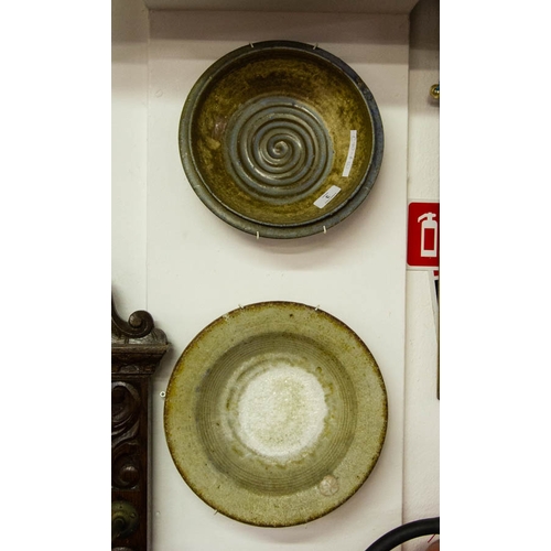 3 - 2 POTTERY DISHES