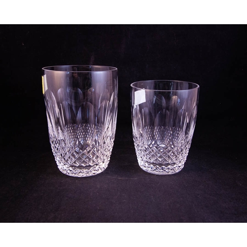 324 - 5 WATERFORD CRYSTAL COLLEEN 10OZ TUMBLERS + 4 WHISKEY GLASSES