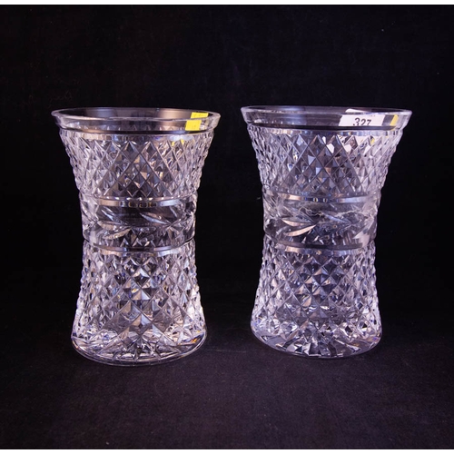 327 - PAIR OF WATERFORD CRYSTAL 6