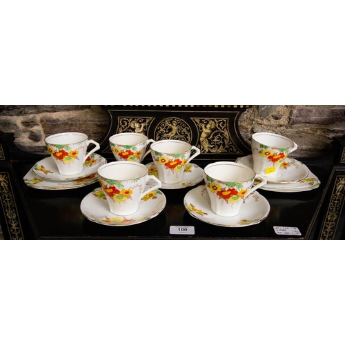 101 - 21 PIECE CHINA TEA SET (1 CUP AF)