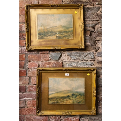 106 - 2 ORNATE GILT FRAMED PAINTINGS. SIGNED SOUTHEY