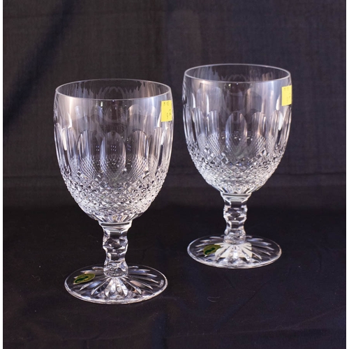 111 - 4 WATERFORD CRYSTAL LARGE COLLEEN ENCORE ICED BEVERAGE GLASSES - BOXED 17 CM HIGH