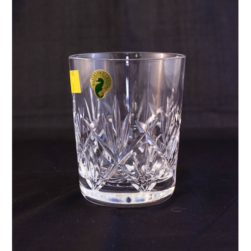 113 - 6 WATERFORD CRYSTAL EVE 10 OZ WHISKEY TUMBLERS