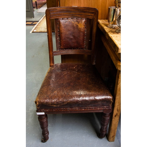 456 - 6 EDWARDIAN MAHOGANY DINING CHAIRS