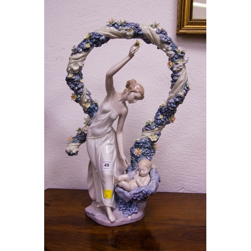 49 - LLADRO LADY + BABY 