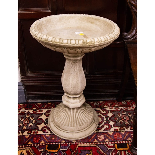 66 - STONE WARE  BIRDBATH 40W X 58H CM