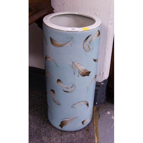 39 - PORCELAIN STICK/UMBRELLA STAND