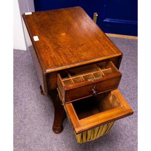 51 - VICTORIAN MAHOGANY SEWING TABLE 40 X 504 X 69CM HIGH