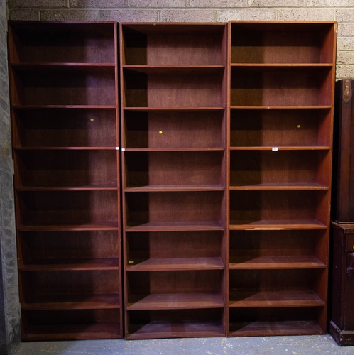 616 - SET OF 3 OPEN BOOKSHELVES 76 X 22 X 234H CM