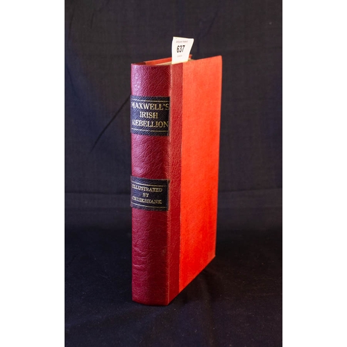 637 - HISTORY OF THE IRISH REBELLION IN 1798 WITH MEMORIES 0F THE UNION. FOURTH EDITION 1854. REBOUND - FR... 