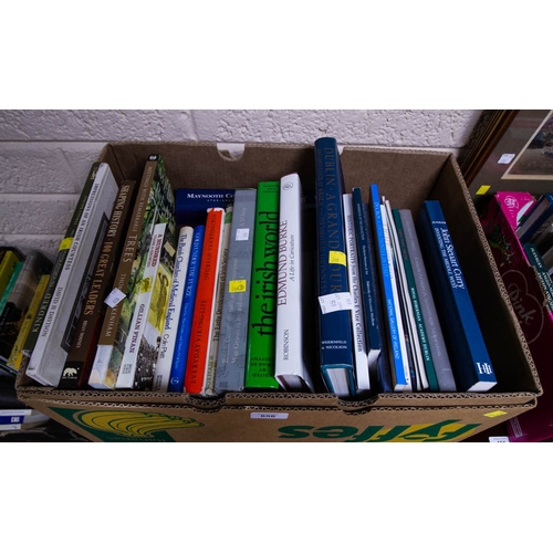 656 - 3 BOXES OF ASSORTED BOOKS OF IRISH INTEREST FROM THE FURLONG ESTATE