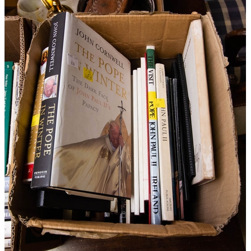 665 - 4 BOXES OF ASSORTED BOOKS OF IRISH INTEREST FROM THE FURLONG ESTATE