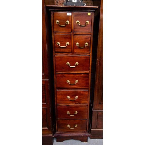 95 - NEAT TALL BOY CHEST 4 OVER 4 DRAWERS. 45 X 48N X 150CM DEEP