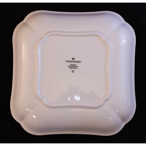 121 - WEDGWOOD LUDLOW BOWL + SQUARE DISH