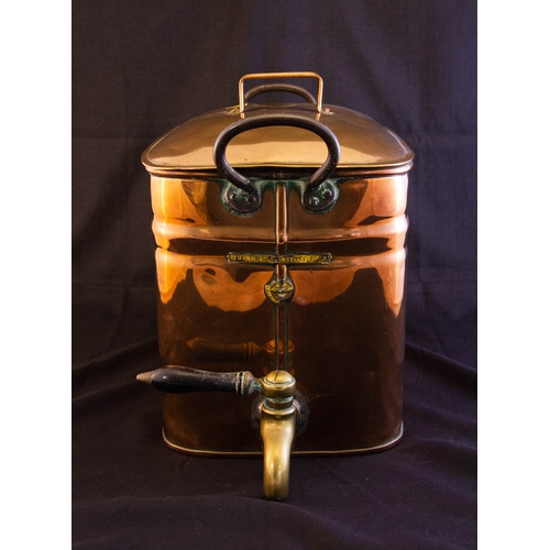 172 - VICTORIAN COPPER TEA URN