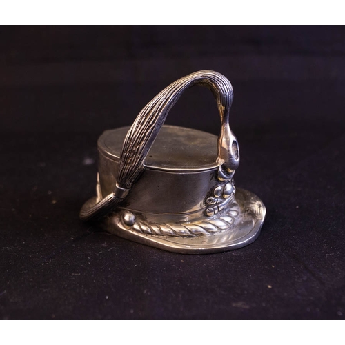 3A - MAPPIN + WEBB FOOTED SILVER PLATED TRAY + TOP HAT