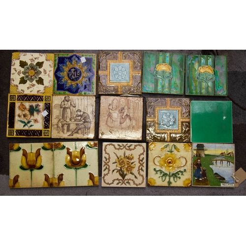 118 - COLLECTION OF ANTIQUE TILES