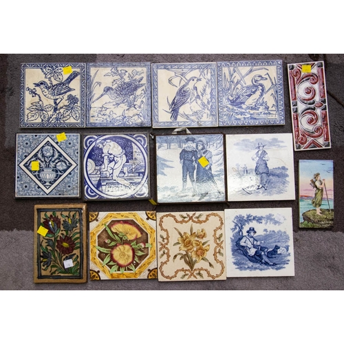 118 - COLLECTION OF ANTIQUE TILES