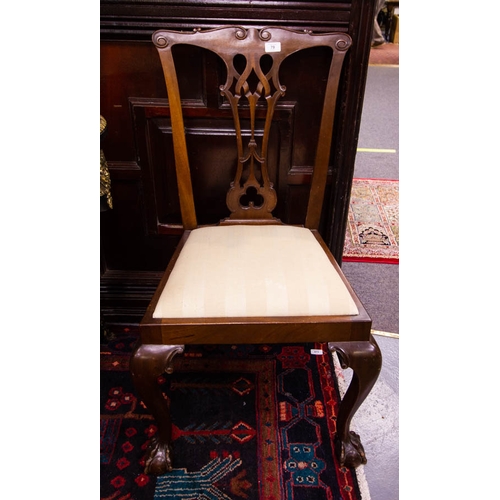 79 - PAIR OF CHIPPENDALE STYLE CHAIRS