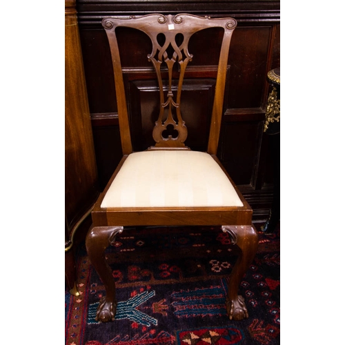 79 - PAIR OF CHIPPENDALE STYLE CHAIRS