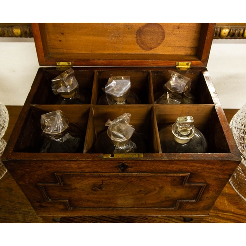 36 - EARLY MAHOGANY APOTHECARY CABINET 35 X 23 X 30H CM