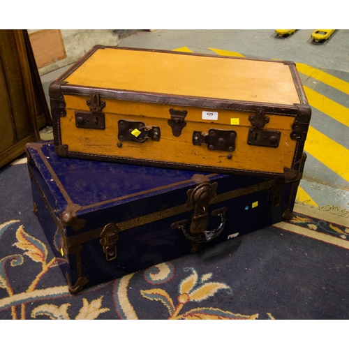 701 - 2 VINTAGE SUITCASES