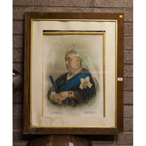 724 - ANTIQUE PRINT OF QUEEN VICTORIA