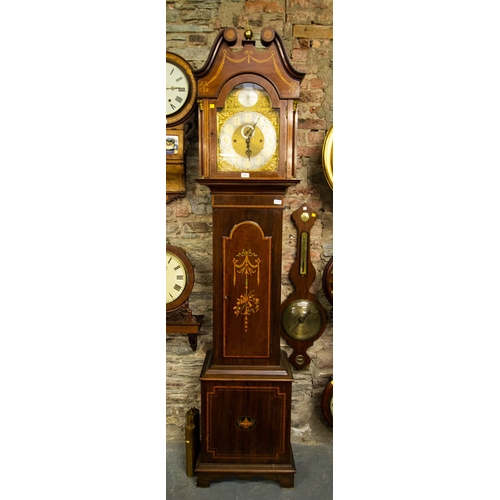 20 - INLAID MAHOGANY GRANDFATHER CLOCK