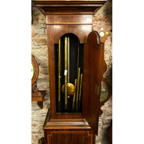 20 - INLAID MAHOGANY GRANDFATHER CLOCK