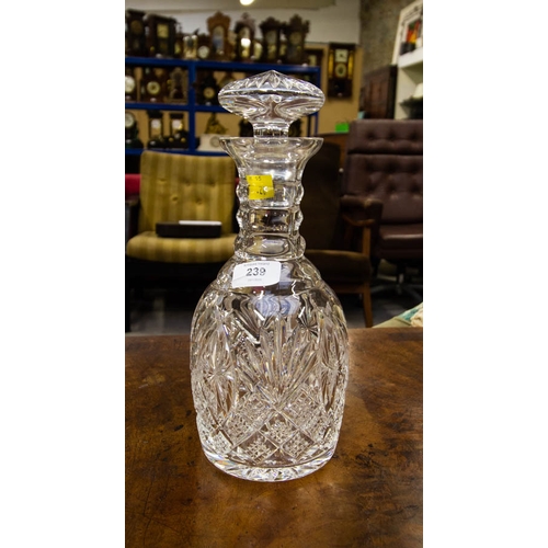 239 - WATERFORD CRYSTAL CUT GLASS DECANTER