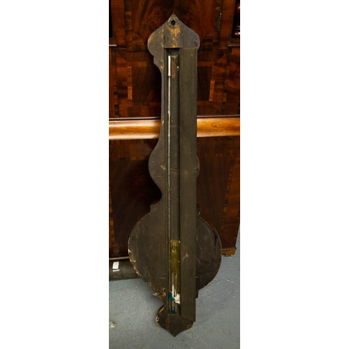 26 - ROSEWOOD BAROMETER + MAHOGANY BAROMETER