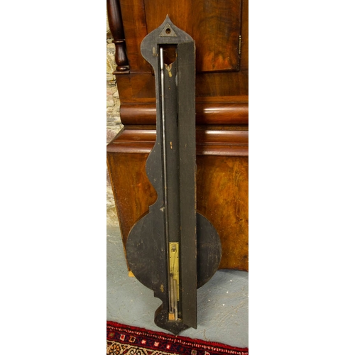 7 - 2 ROSEWOOD BAROMETERS - 1 SIGNED VENT OF CHELTENHAM