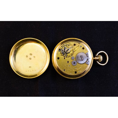 324 - SUPER QUALITY ANTIQUE 18K GOLD POCKET WATCH. NICOLE, NEILSEN & CO FOR DENT , WITH NICOLES PATENT WIN... 