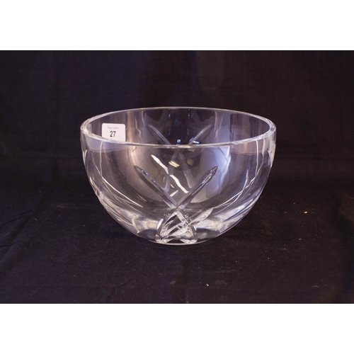 27 - WATERFORD JOHN ROCHA SIGNATURE BOWL 20 CM DIAM