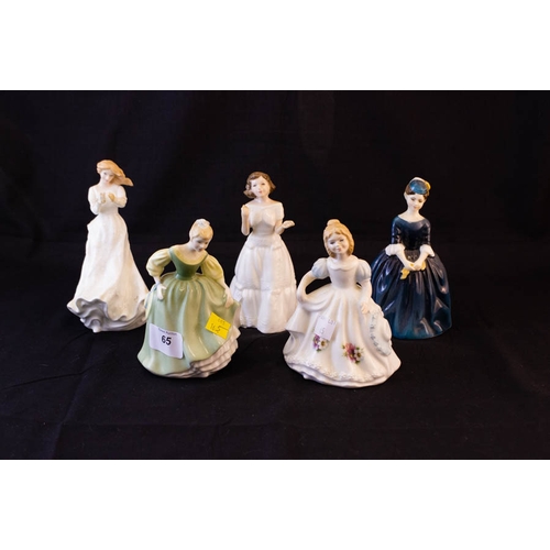 65 - 5 DOULTON FIGURES 15 CM HIGH