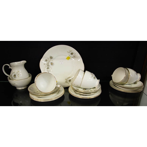 23 - ARKLOW POTTER Y 21 PIECE TEA SET + 21 PIECE ROYAL GRAFTON TEA SET