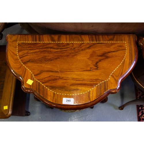 245 - PAIR OF SHAPED FRENCH CONTINENTAL BEDSIDE CHESTS.  55 X 32 X 77