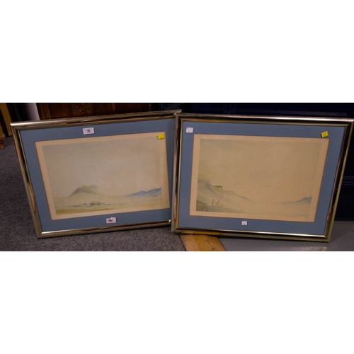 56 - 5 MISC PRINTS + P DONAGHY WATERCOLOUR