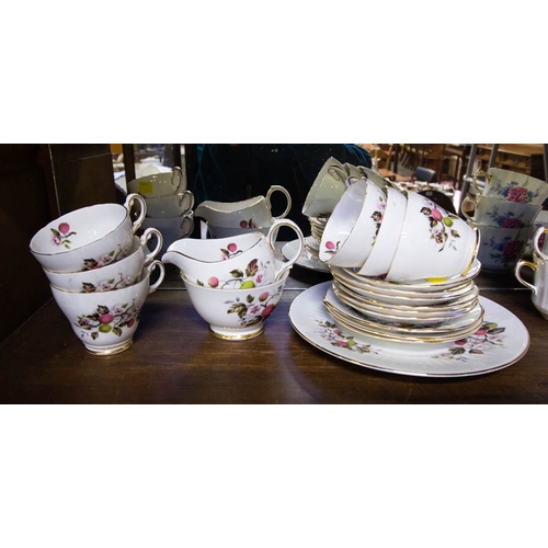 90 - 3 FLORAL PART TEA SETS